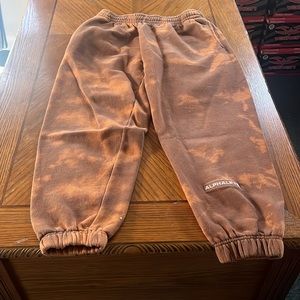 alphalete sweatpants open for offers